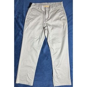 Duluth Trading Co. 40 GRIT Mens 34x30 Flex Stretch Slim Fit Beige Khaki Pants